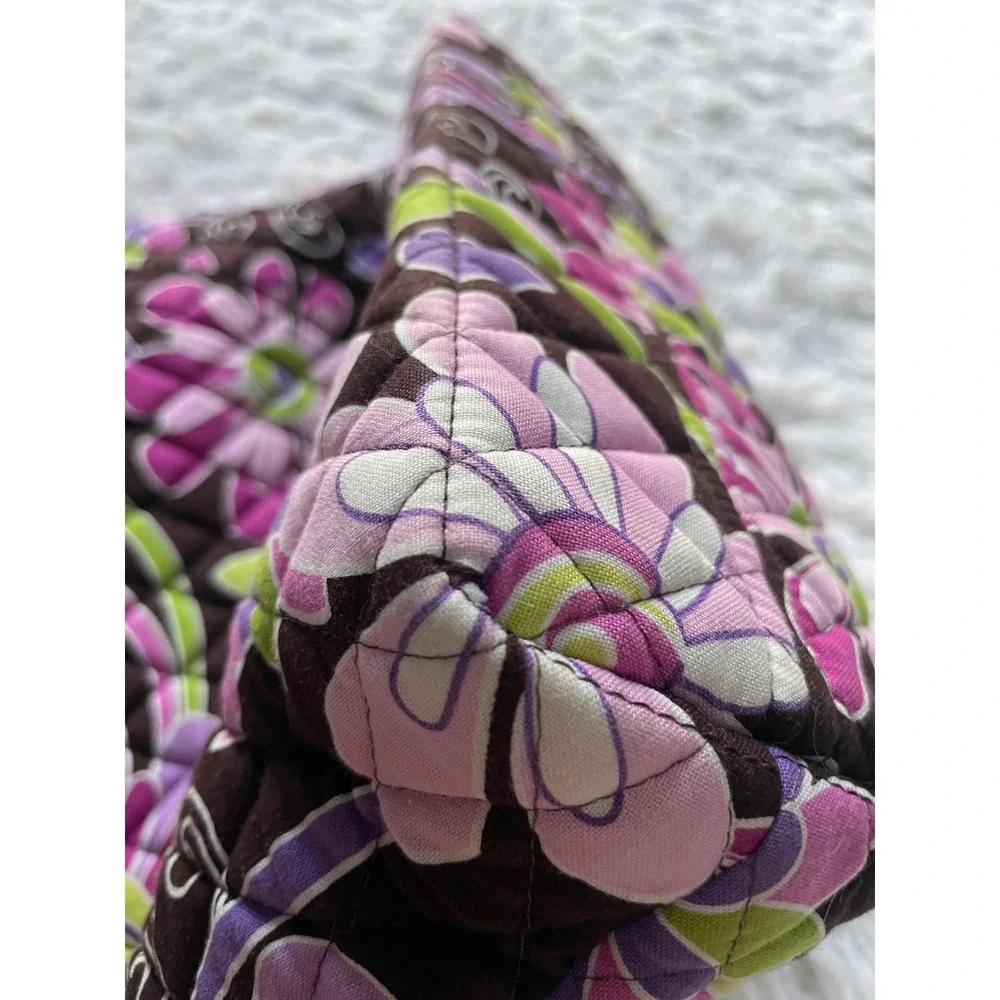 Vera Bradley RETIRED PURPLE PUNCH Quilted Tote Bag and Matching Wallet Set